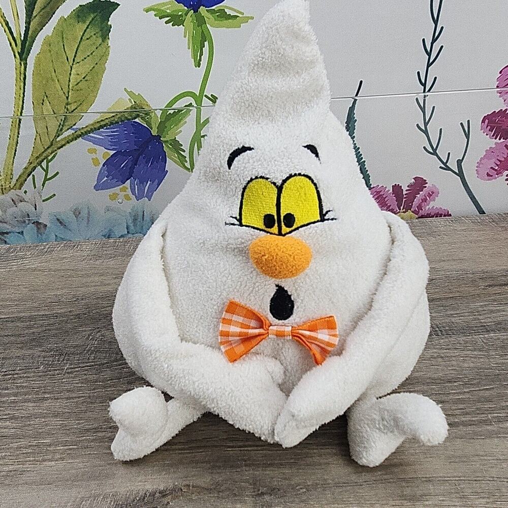 Bestever Halloween Floppy Ghost 9" Peek a Boo Gingham Bow Tie Plush Stuffed Toy